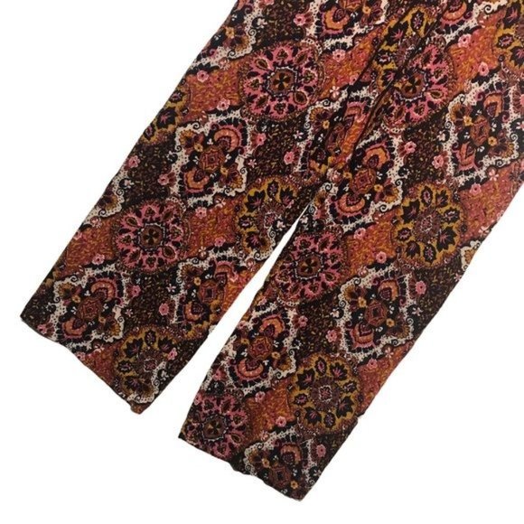 H&M Abstract Floral Mix Print Boho Jumpsuit Size 6 - Picture 3 of 10
